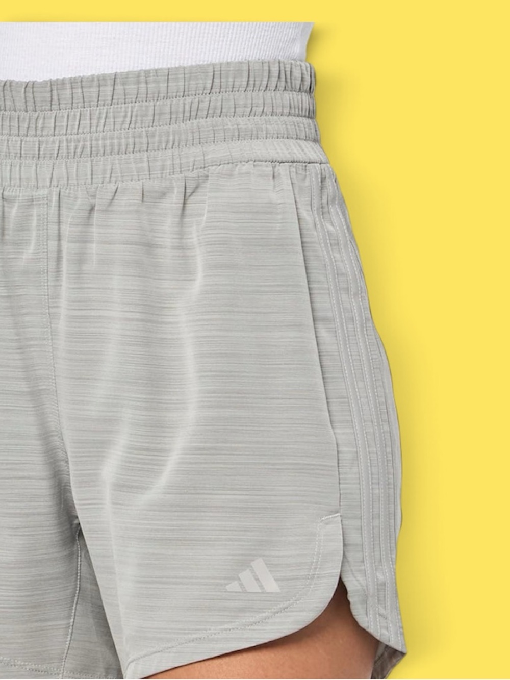 Adidas Pacer Training High Rise 3 Stripes Athletic Short - 0028